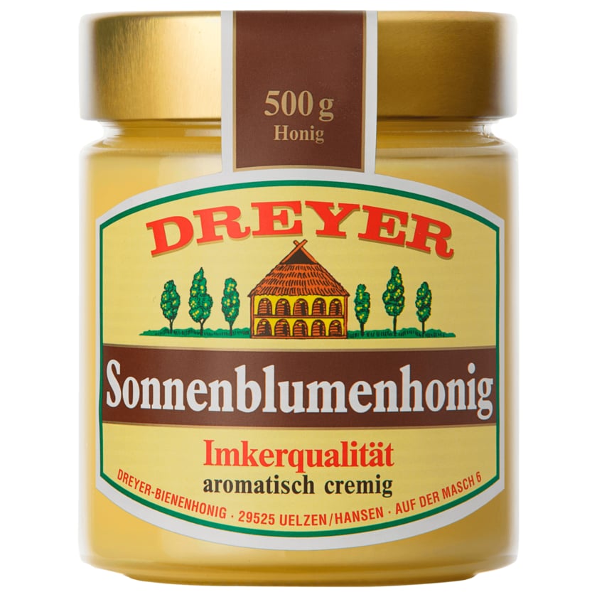 Dreyer-Sonnenblumenhonig 500g-Gl